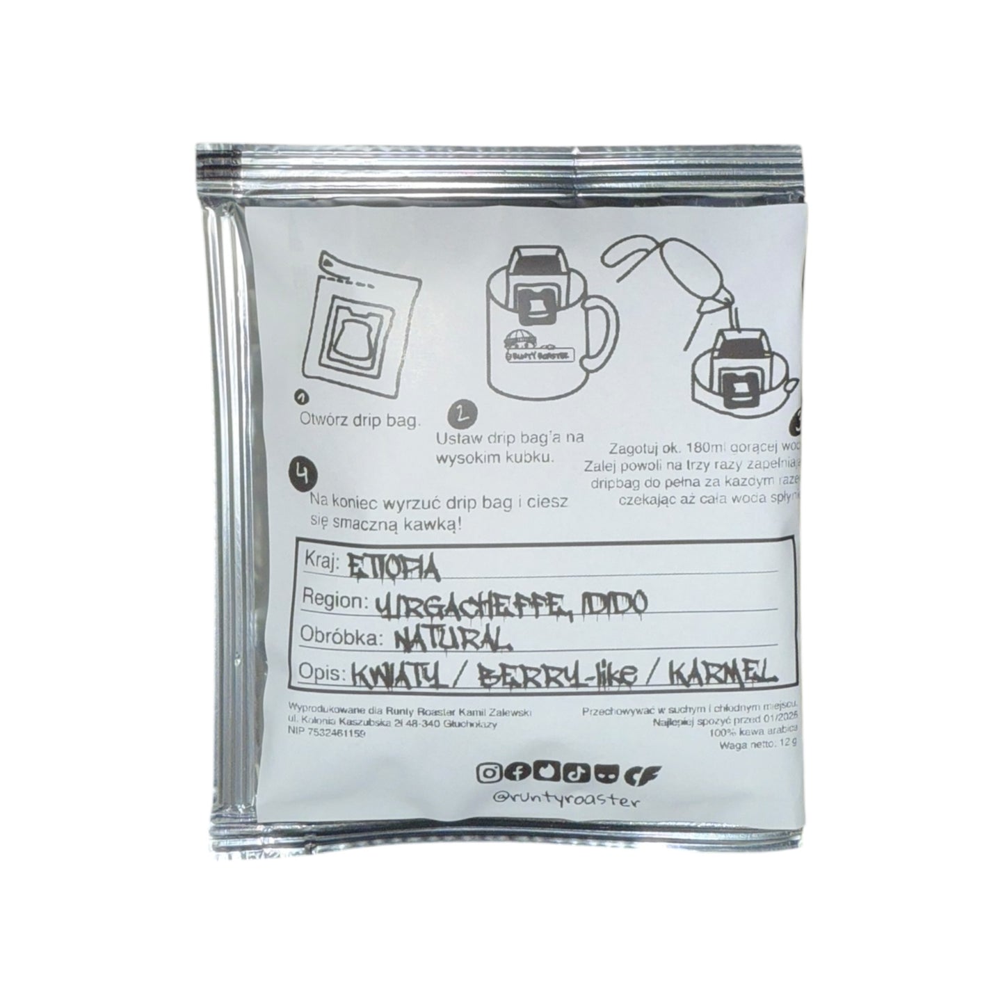 DRIP BAG // ETIOPIA - kawa w saszetce 12g